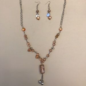 Handmade necklace & earrings set